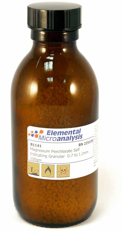 Magnesium Perchlorate Self Indicating Granular 0.7 to 1.2mm 100gm